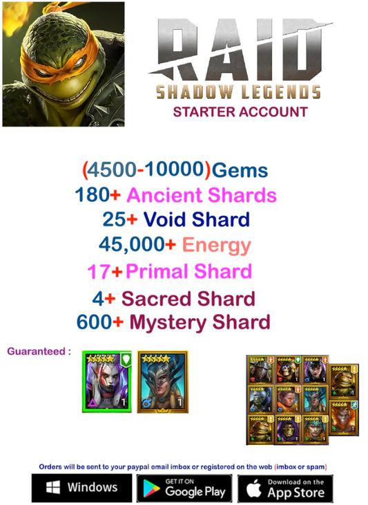 Raid Shadow Legends Starter Account v1