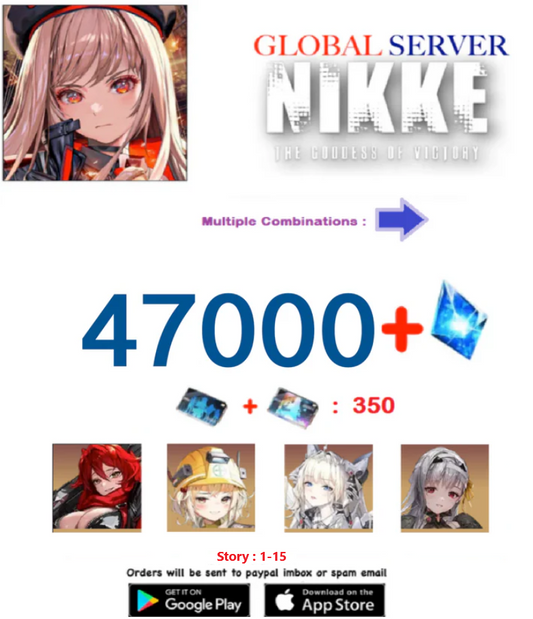 [Global Server]  47,000+ Gems GODDESS OF VICTORY: NIKKE Semi Starter Account