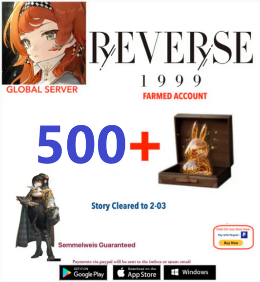 [GLOBAL SERVER][INSTANT DELIVERY]  500 Unilog   Reverse: 1999  Farmed Account