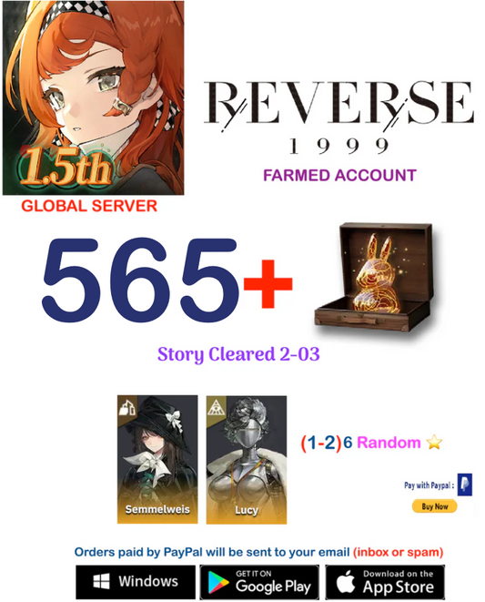 [GLOBAL SERVER][INSTANT DELIVERY]  ?? Unilog + Lucy +  Reverse: 1999  Farmed Account