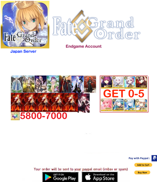 ⭐[JP Server] custom  + 5700 SQ LL Fate Grand Order FGO  Endgame  v17