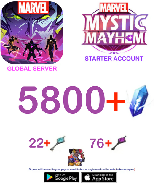 ⭐[GLOBAL SERVER]⭐ ??+ Dream Gems  MARVEL :  Mystic Mayhem Fresh Starter Account