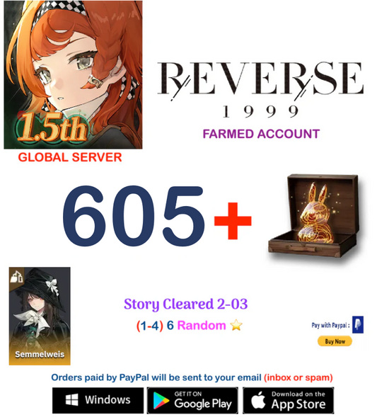 [GLOBAL SERVER][INSTANT DELIVERY]  ?? Unilog   Reverse: 1999  Farmed Account v1
