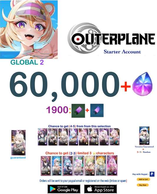 [GLOBAL 2 SERVER]  60.000+ Ether  Reroll Starter Account v2