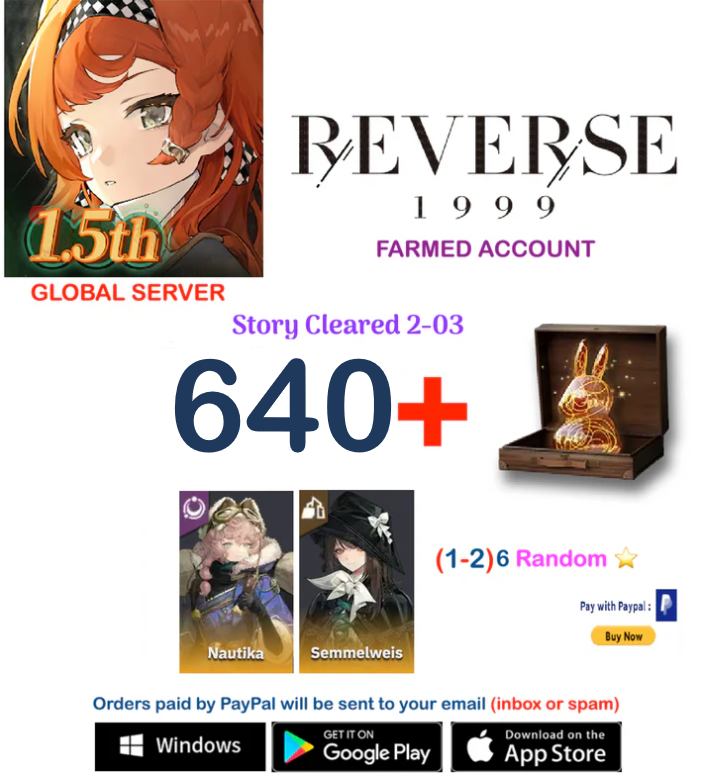 [GLOBAL SERVER][INSTANT DELIVERY] ??  Unilog + Nautika + (2-3)-6* Reverse: 1999  Farmed Account