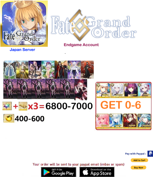 [JAPAN SERVER] Lilith NP5 Fate Grand Order FGO Endgame Account