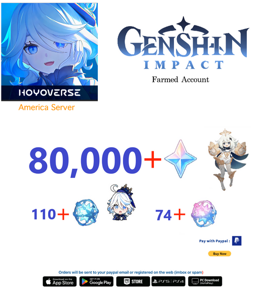 ⭐[America/NA/Special Offer/Limited time]⭐ Primogems   Genshin Impact Farmed Account