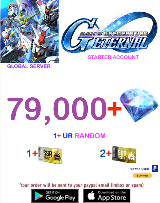 [Global Server/INSTANT DELIVERY]  Gundam G Generation ETERNAL Fresh Starter Account