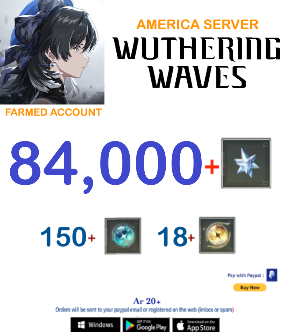 (America Server) Wuthering Waves Farmed Account v2 (SPECIAL OFFER)