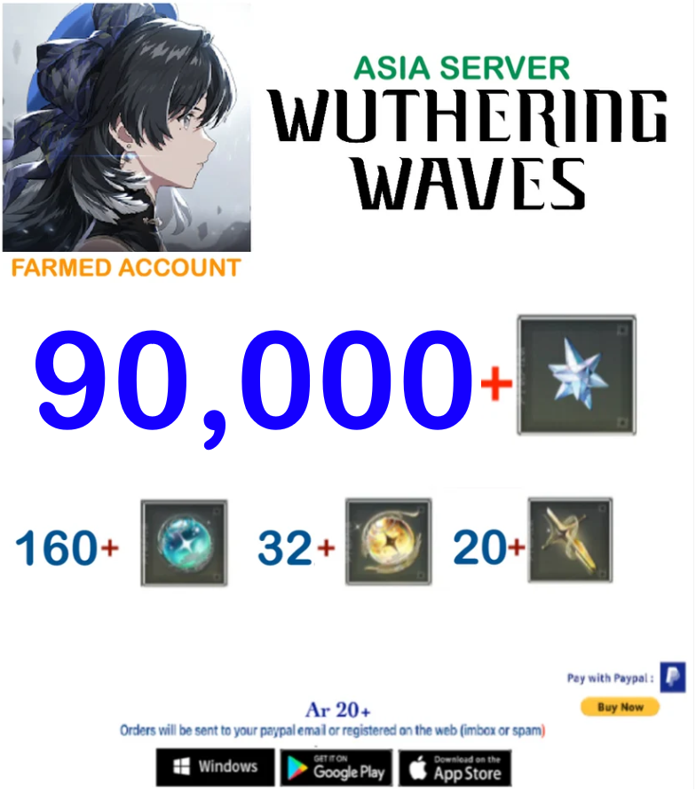 (Asia Server) Wuthering Waves Farmed Account