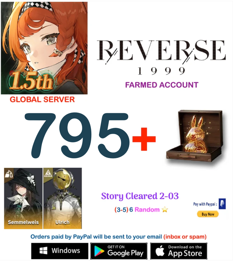 [GLOBAL SERVER][INSTANT DELIVERY]  ?? Unilog   Reverse: 1999  Farmed Account v1