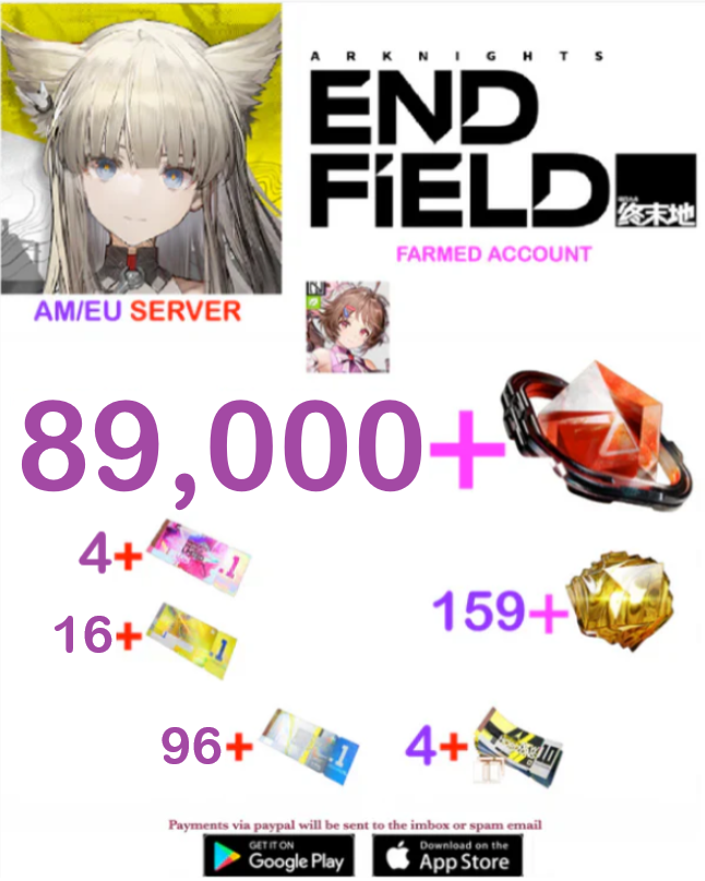 [NA/EU SERVER][INSTANT DELIVERY] ?? + Oroberyl  / Arknights: Endfield Farmed Account v3