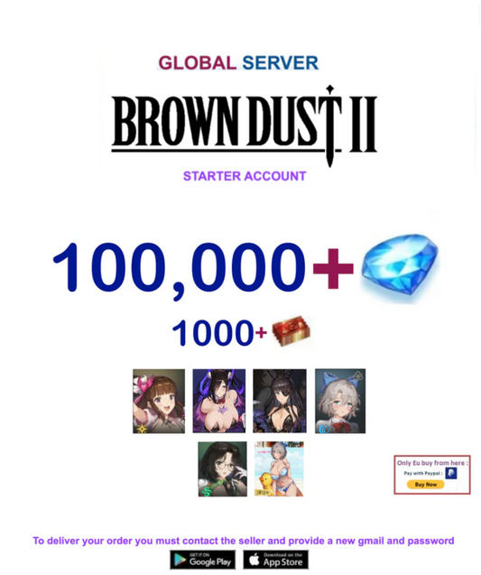 [Global Server/Unlinked] 100,000  Gems  - BDust 2   Starter Reroll Account