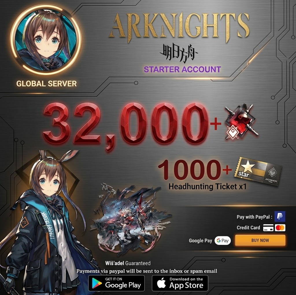 [Global Server] 32,000 +Orundum + Wiš'adel -    Arknights Starter Account