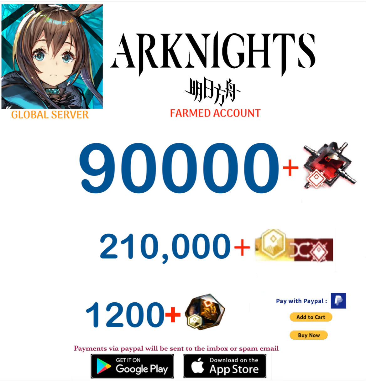 [Global Server] Arknights Farmed Account v2