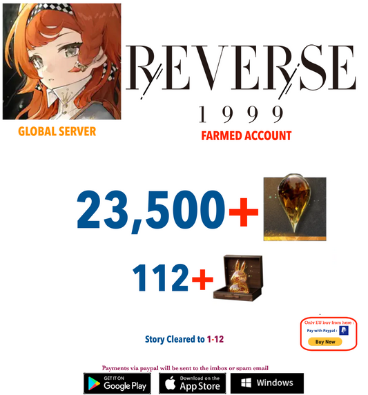 [Global Server][INSTANT DELIVERY]  23,500 +Gems   Reverse: 1999  Farmed Account