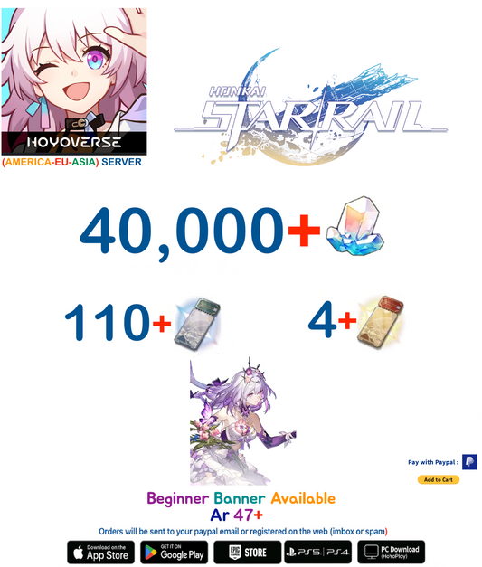 [All Server] Castorice   Honkai Star Rail Farmed Account