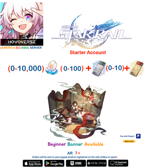 [All Server] Lingsha  Honkai Star Rail Starter Account