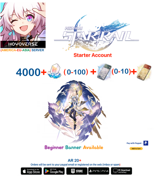 [All Server] Sunday +   Honkai Star Rail Starter Account