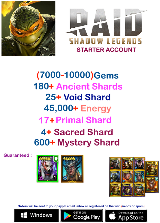 Raid Shadow Legends Starter Account v1