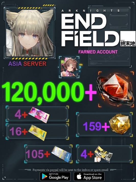 [ASIA SERVER][INSTANT DELIVERY] ??+ Oroberyl  / Arknights: Endfield Farmed Account v3