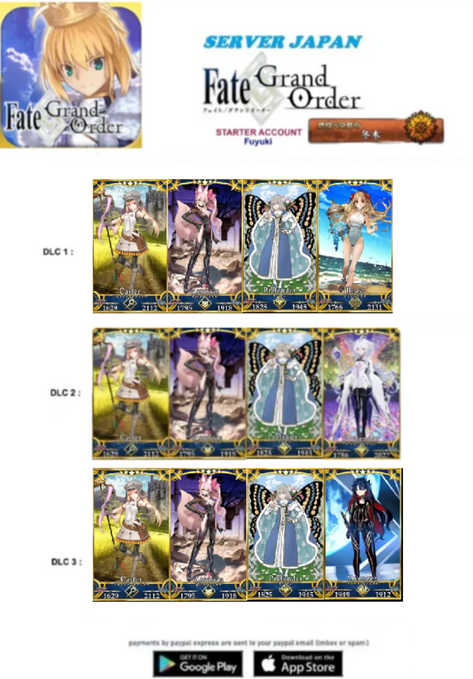 ⭐[JP Server] Altria Caster+ SQ Fate Grand Order FGO Starter Account