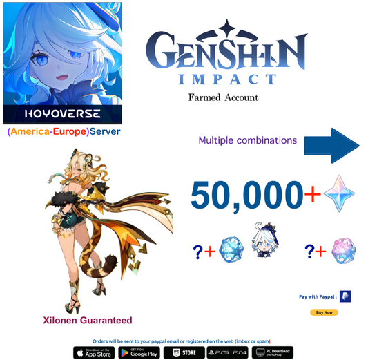 [AMERICA-EUROPE SERVER][INSTANT DELIVERY] Xilonen Genshin Impact Farmed Account