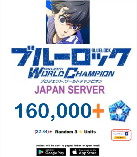 [Japan Server]140,000 Diamonds BLUE LOCK Project: World Champion  Reroll Starter Account