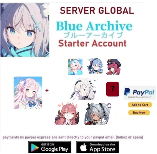 ⭐GLOBAL SERVER⭐Mika + Multiple combinations⭐ Blue Archive Starter Reroll Account