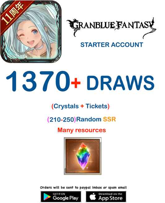 ??+ Draws  GranBlue Fantasy  GBF Starter Account v2
