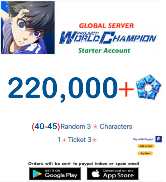 [Global Server] BLUE LOCK Project: World Champion  Reroll Starter Account