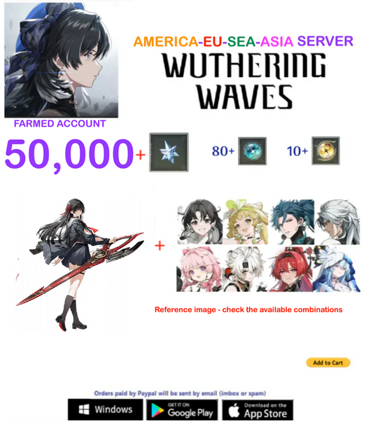 (America-EU-SEA-ASIA Server) Chisa  -  Wuthering Waves Farmed  Account