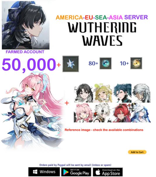 (America-EU-SEA-ASIA Server) Aemeath  -  Wuthering Waves Farmed  Account