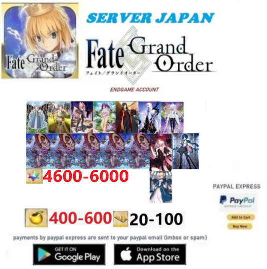 [JAPAN SERVER]  Ibuki Summer NP5 Ciel 4000-5000 SQ Fate Grand Order FGO Endgame  Account