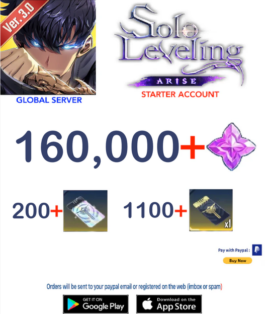 (Global Server)  Solo Leveling ARISE Reroll Starter Account v3