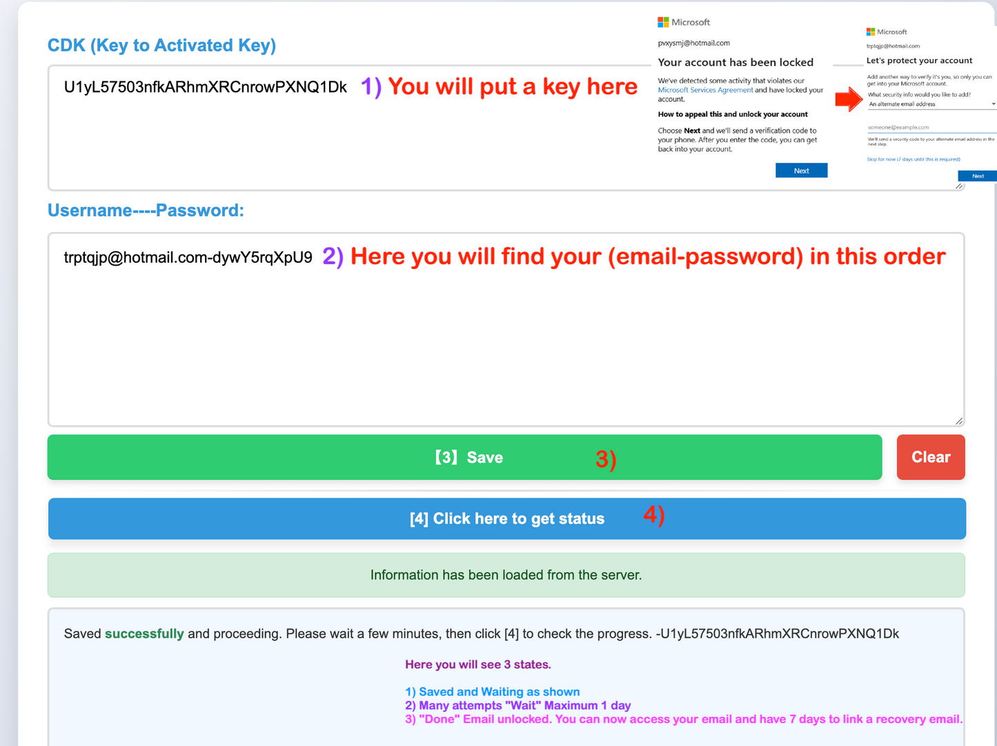 Unlock Hotmail - Outlook ! Buy 5 Keys for 1.5$