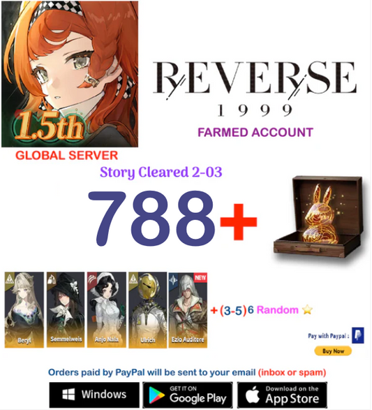 [GLOBAL SERVER][INSTANT DELIVERY] ?? Unilog + ⭐  Reverse 1999 Farmed Account