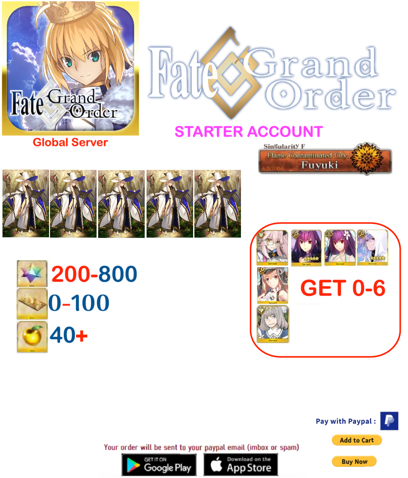 [GLOBAL SERVER]  Tonelico  Np5 Fate Grand Order Starter Account