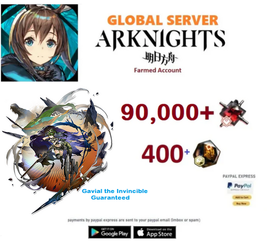 [Global Server] 90,000 +Orundum + Gavial the Invincible  -    Arknights Farmed Account