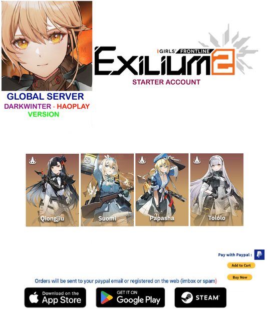 (All Server)(UNLINKED) Multiple Combinations GIRLS' FRONTLINE 2: EXILIUM Starter account