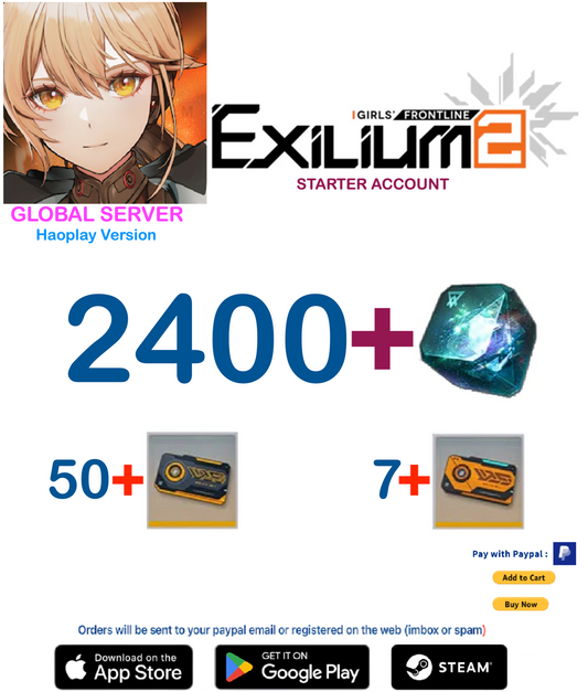 (Global Server - Haoplay)  2400+ Collapse Piece GIRLS' FRONTLINE 2: EXILIUM Starter account