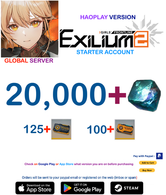 (Global Server - Haoplay)  32,000+ Collapse Piece GIRLS' FRONTLINE 2: EXILIUM Starter account