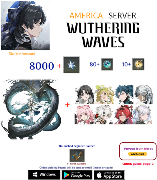 (America Server) Jinhsi   -  Wuthering Waves  Starter  Account