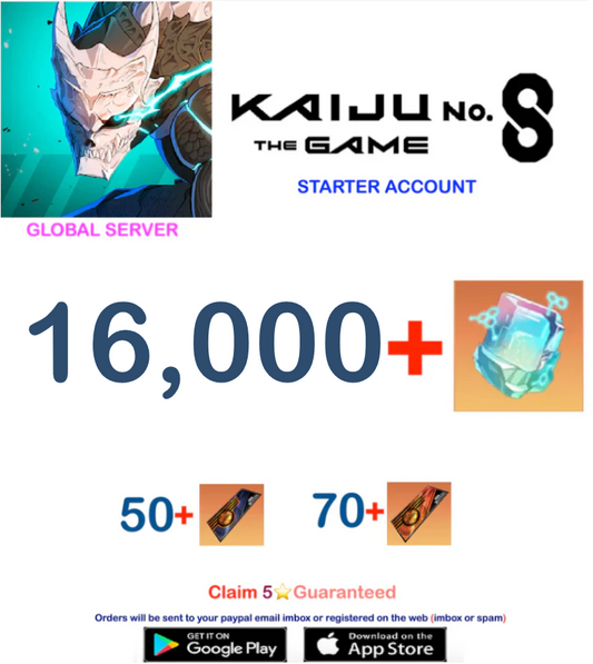 [Global  Server][INSTANT DELIVERY] ?? + Crystals  KAIJU NO. 8 THE GAME  Starter Reroll Account v2