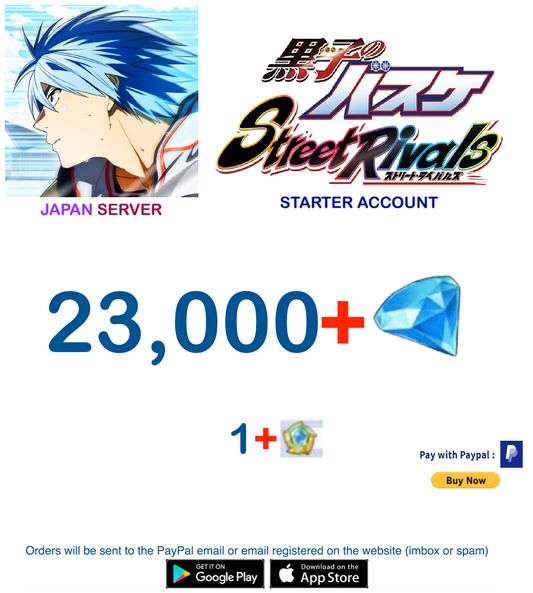 (Japan Server)  23,000+ Diamonds  Kuroko Basketball Street Rivals