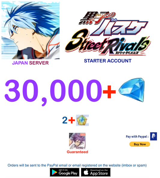 (Japan Server)  30,000+ Diamonds  Kuroko Basketball Street Rivals