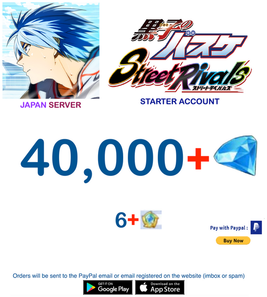 (Japan Server)  34,000+ Diamonds  Kuroko Basketball Street Rivals