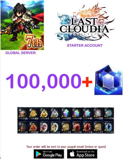 [GLOBAL SERVER] ?? + Crystal   Last Claudia  Starter Reroll Account v2