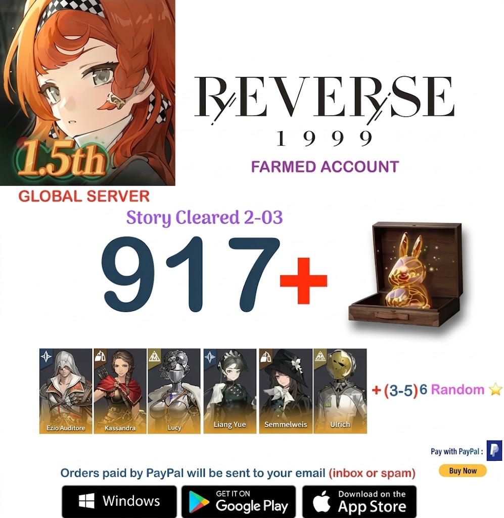 [GLOBAL SERVER][INSTANT DELIVERY] ?? Unilog + ⭐  Reverse 1999 Farmed Account