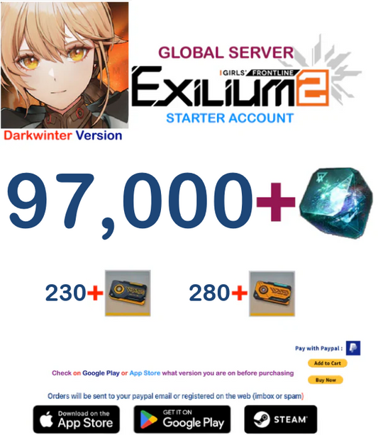 (Global Server-America- DarkWinter)  97.000 + Collapse Piece GIRLS' FRONTLINE 2: EXILIUM Starter account